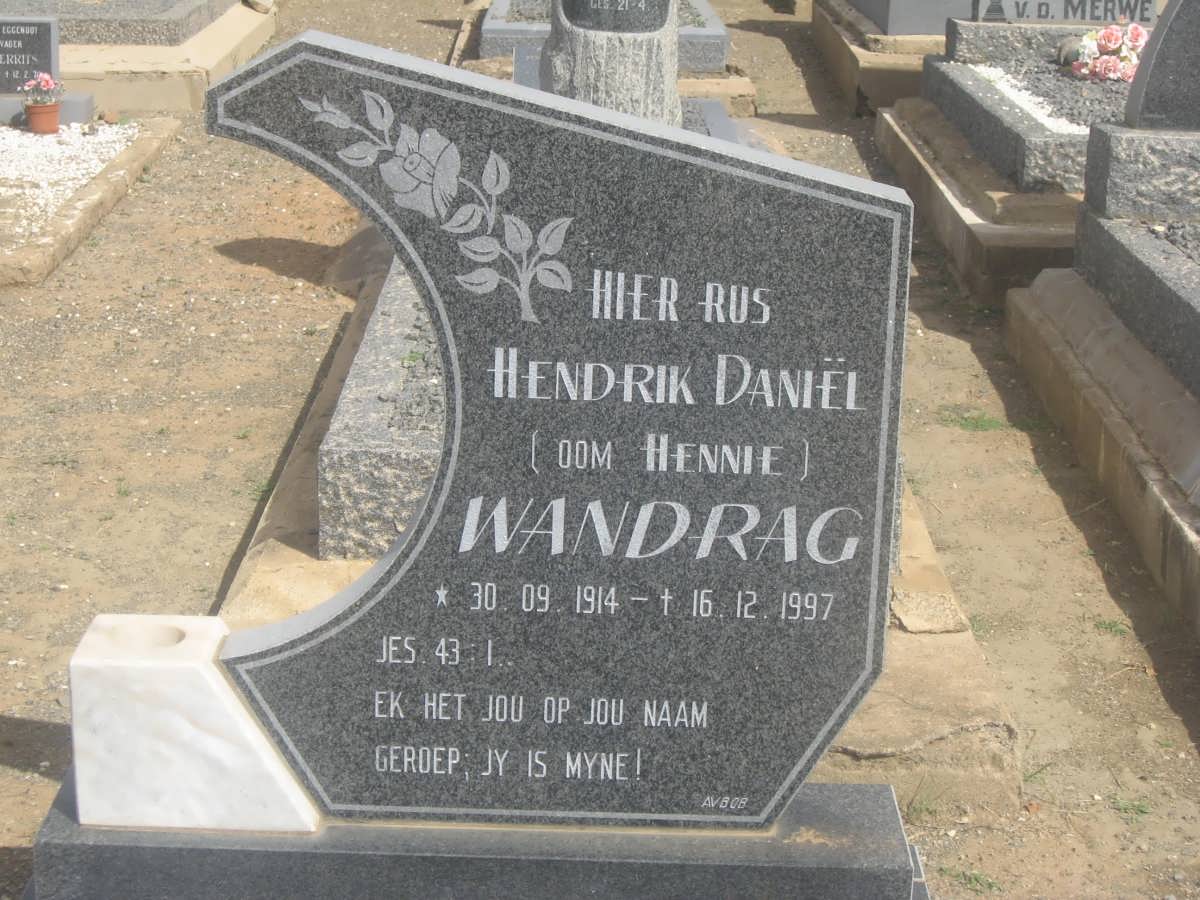WANDRAG Hendrik Daniel 1914-1997
