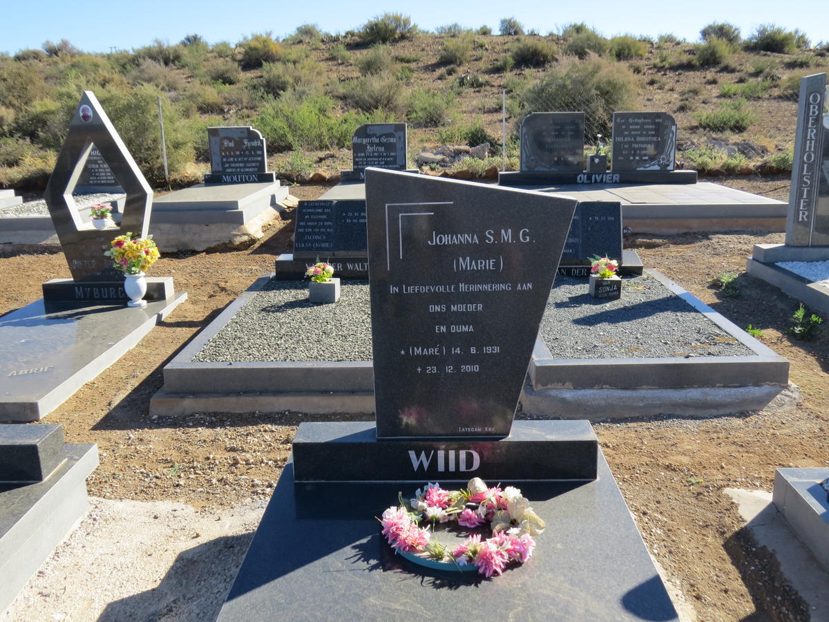 WIID Pieter J. 1927-1984 &amp; Johanna S.M.G. 1931-2010
