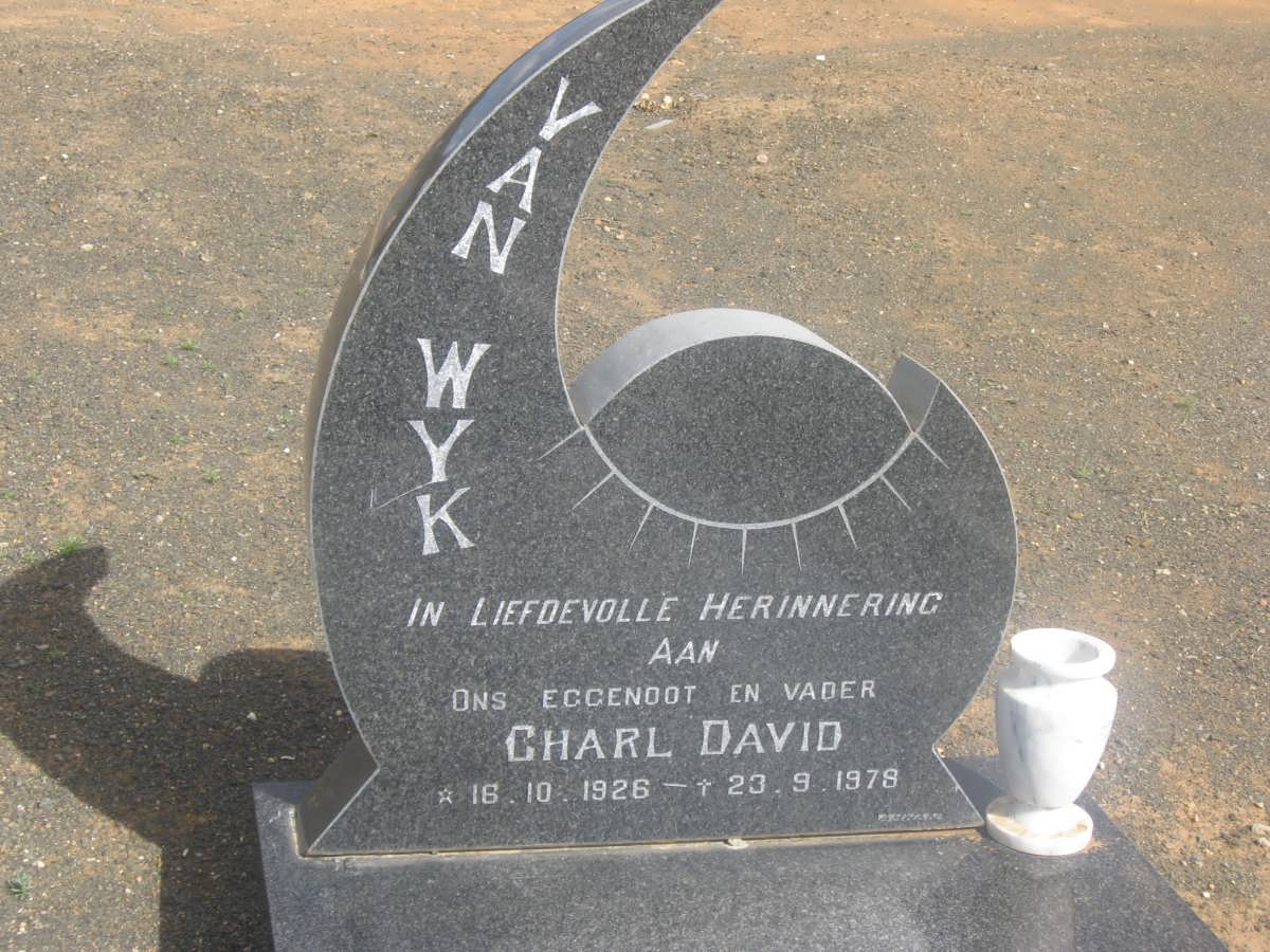 WYK Charl David, van 1926-1978