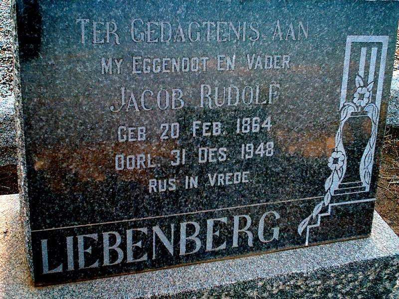 LIEBENBERG Jacob Rudolf 1864-1948