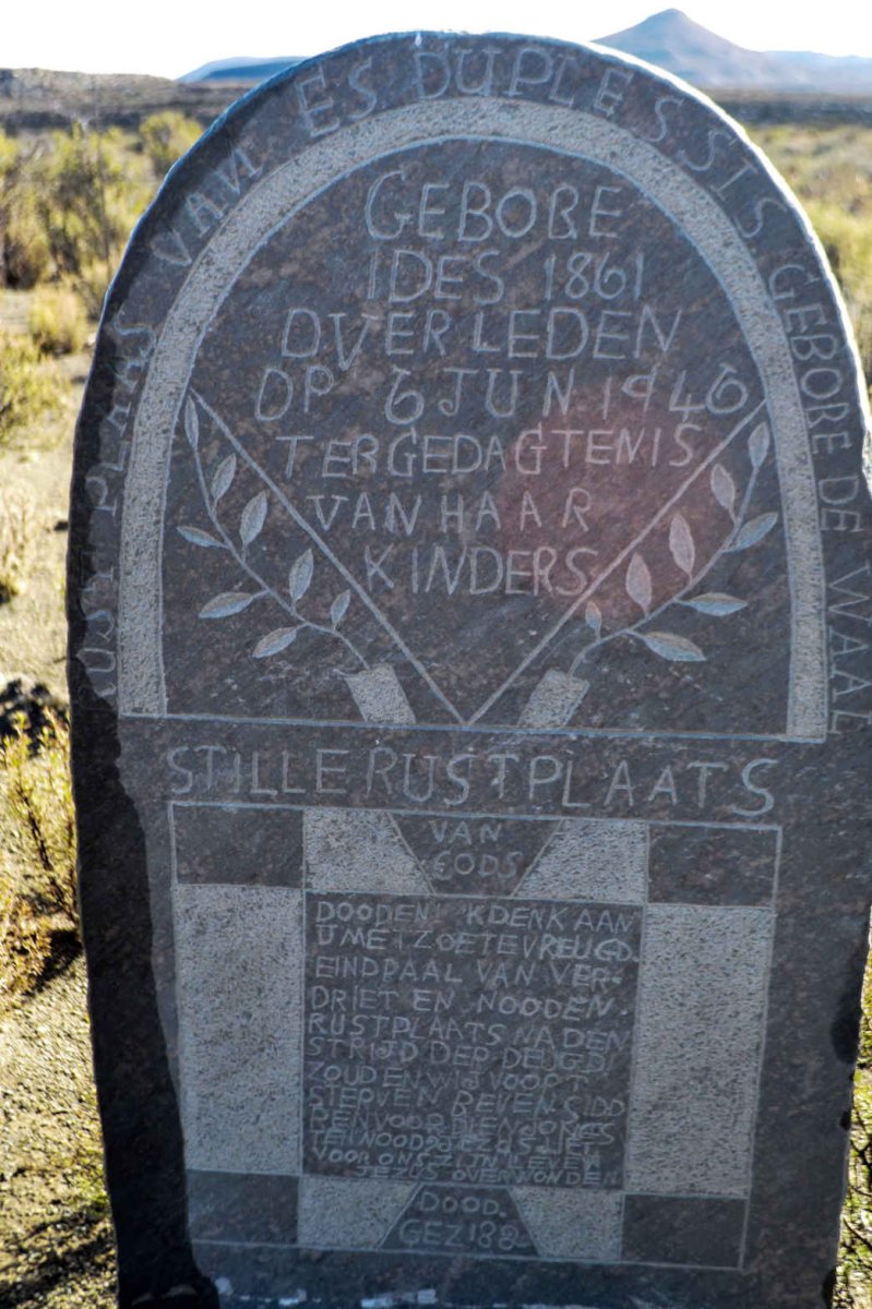 PLESSIS E.S., du nee DE WAAL 1861-1946