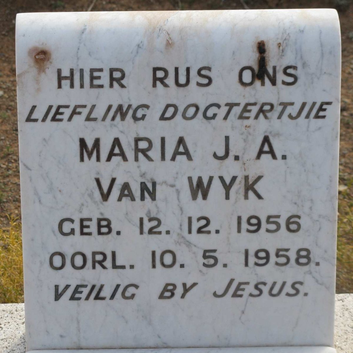 WYK Maria J.A., van 1956-1958