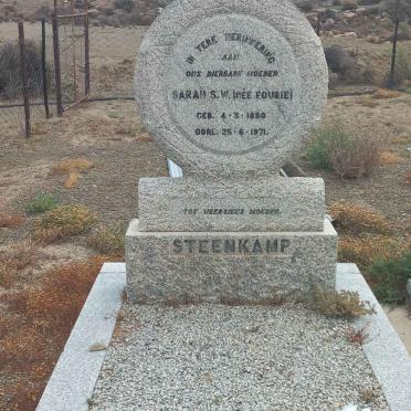 STEENKAMP Sarah S.W. nee FOURIE 1890-1971