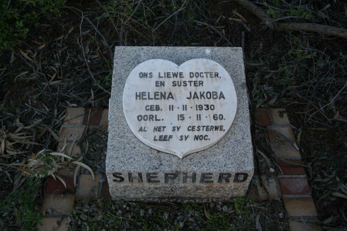 SHEPHERD Helena Jakoba 1930-1960