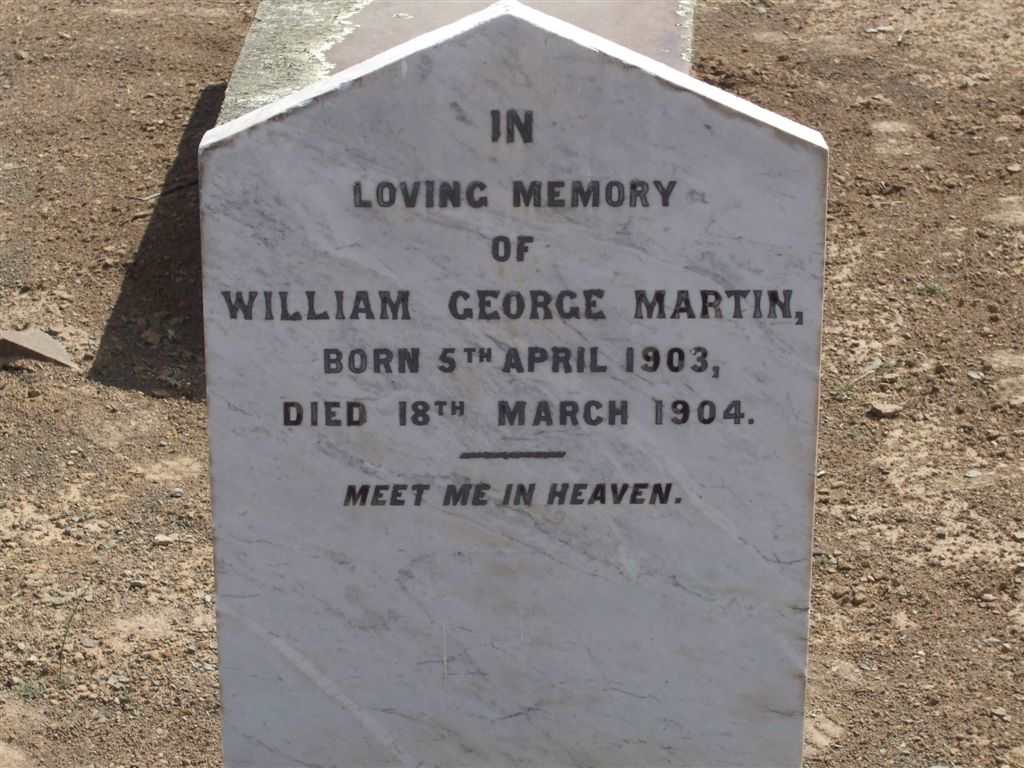MARTIN William George 1903-1904