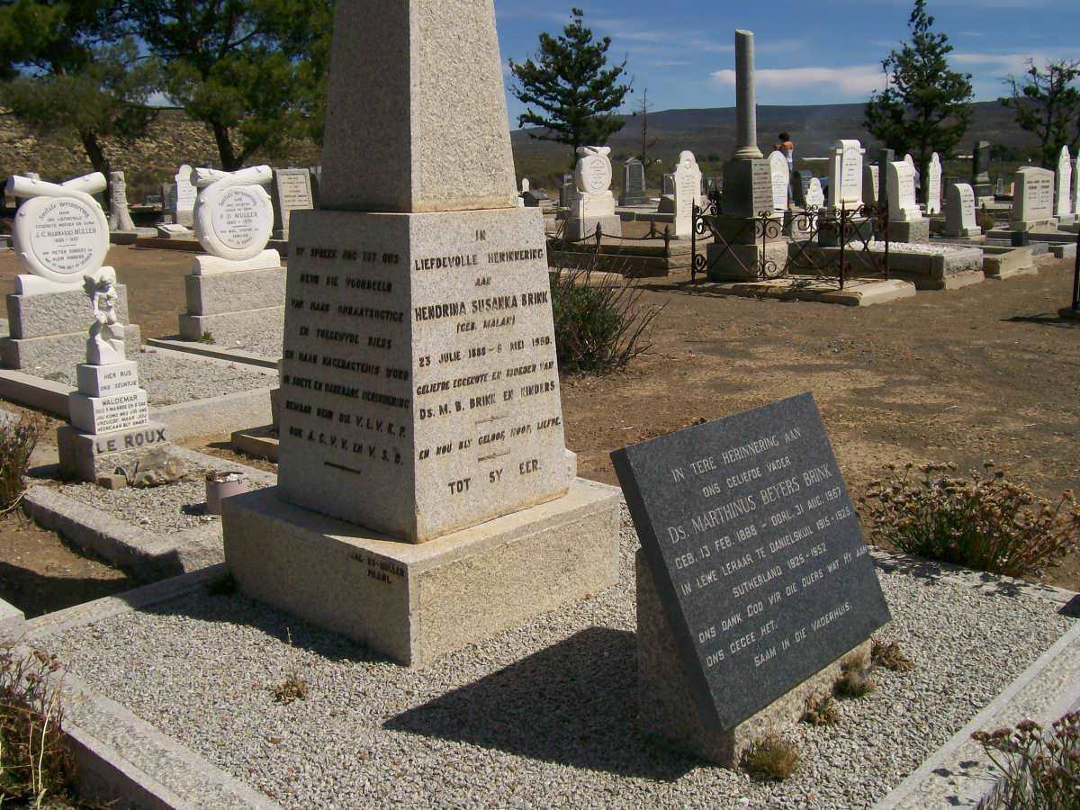 BRINK  Marthinus Beyers 1888-1967 &amp; Hendrina Susanna MALAN 1888-1950