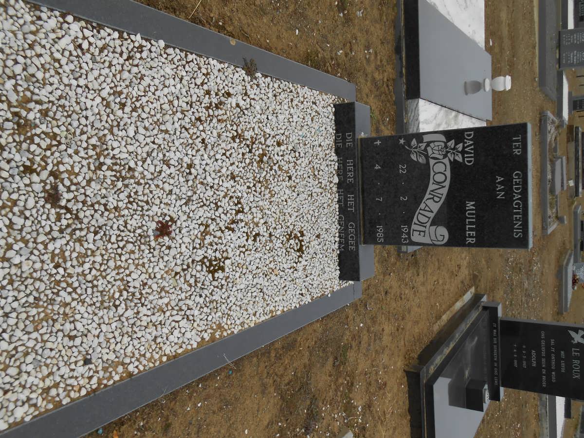 CONRADIE David Muller 1943-1985