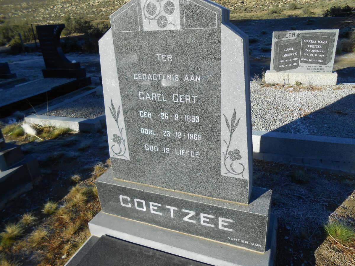COETZEE Carel Gert 1893-1968
