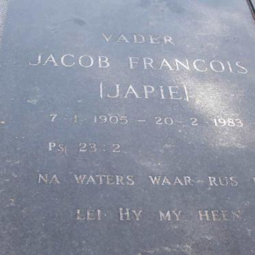 CLOETE Jacob Francois 1905-1983
