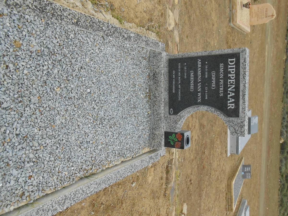 DIPPENAAR Simon Petrus 1938-1998 &amp; Abramina Van Wyk 1943-