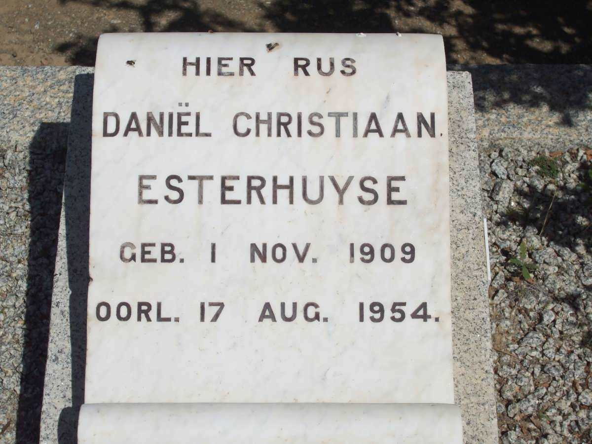 ESTERHUYSE Daniël Christiaan 1909-1954