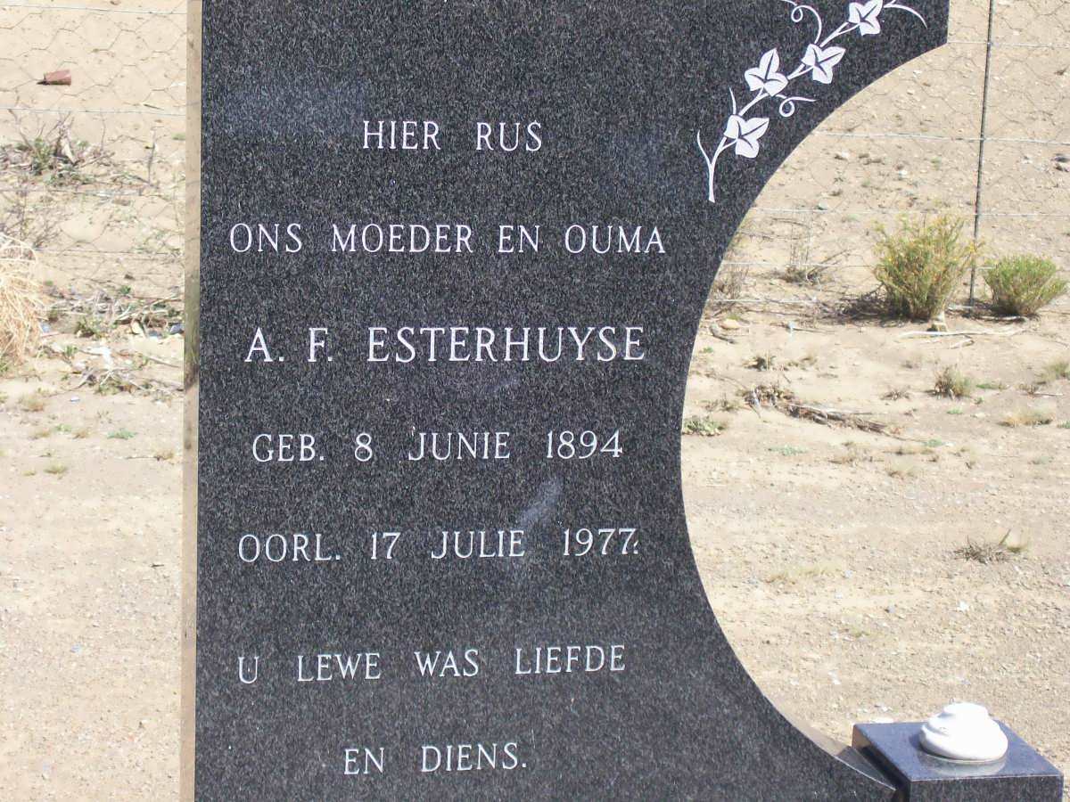 ESTERHUYSE A.F. 1894-1977