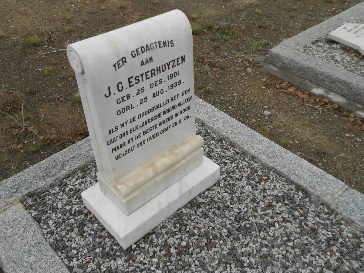 ESTERHUYZEN J.C. 1901-1939