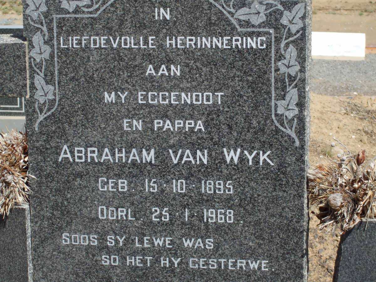 ESTERHUYSE Abraham Van Wyk 1895-1968