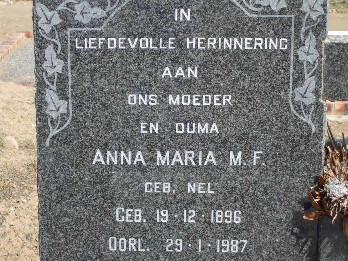 ESTERHUYSE Anna Maria M.F nee NEL 1896-1987