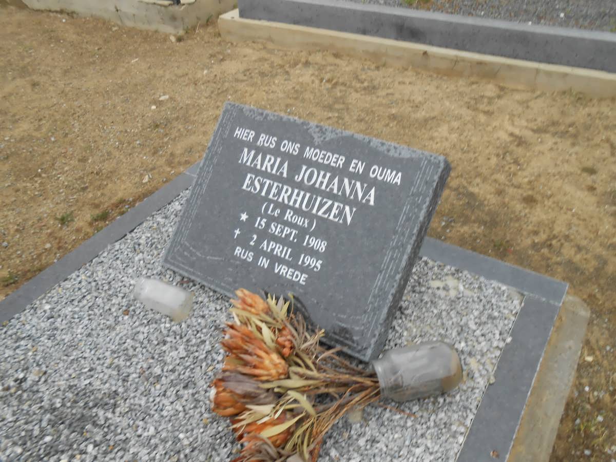ESTERHUIZEN Maria Johanna nee LE ROUX 1908-1995