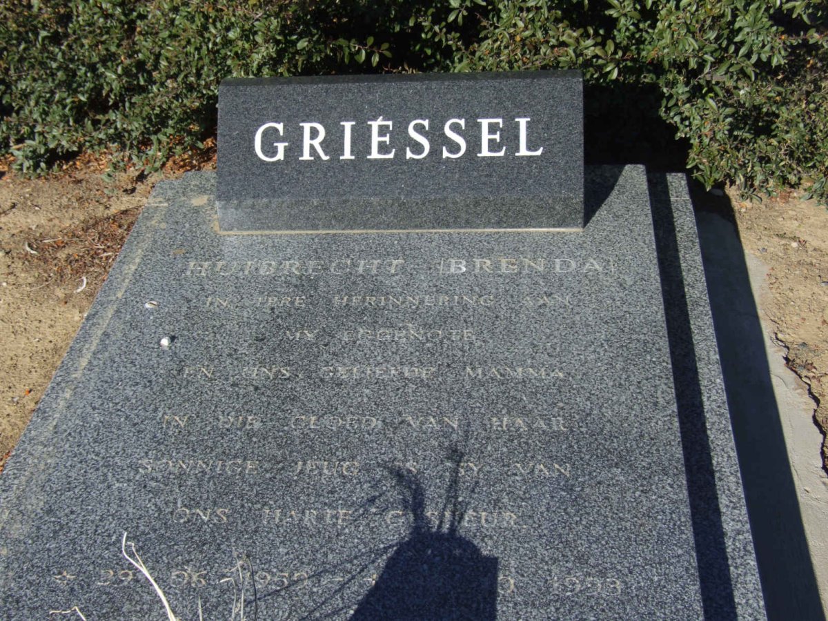GRIESSEL Huibrecht Brenda 1959-1993