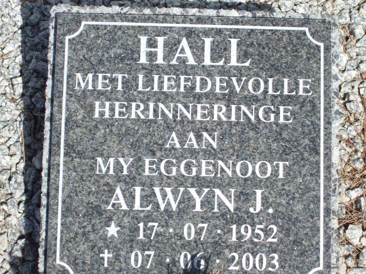 HALL Henry 1904-1963 &amp; Hendrina Cecilia 1908-1992 :: HALL Alwyn J. 1952-2003