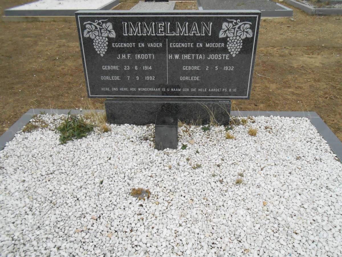IMMELMAN J.H.F. 1914-1992 &amp; H.W. JOOSTE 1932-