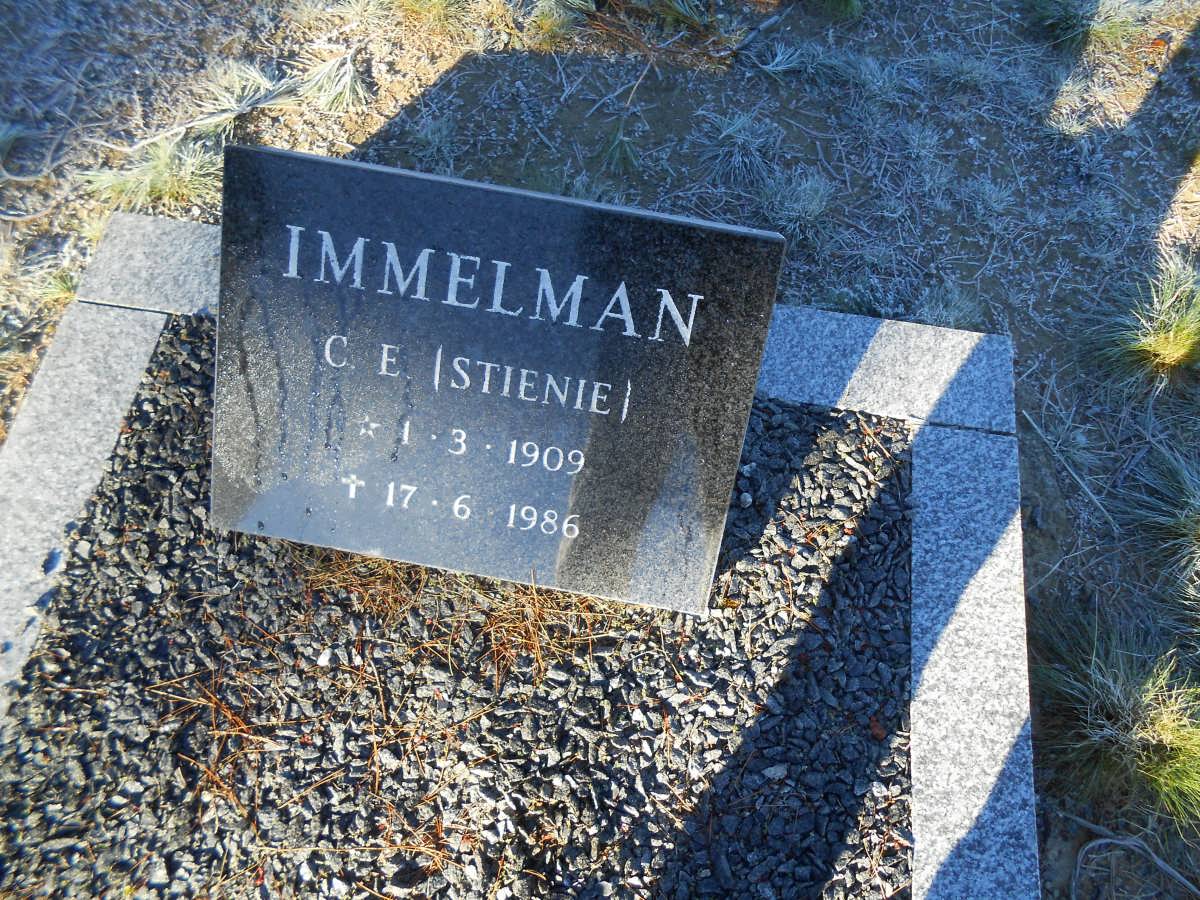 IMMELMAN C.E. 1909-1986