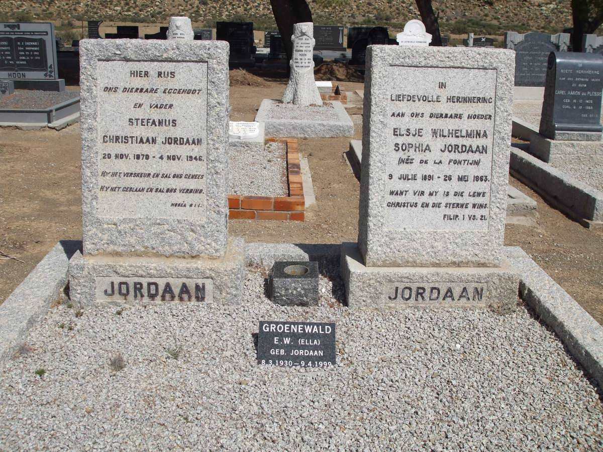 JORDAAN :: DE LA FONTIJN :: GROENEWALD