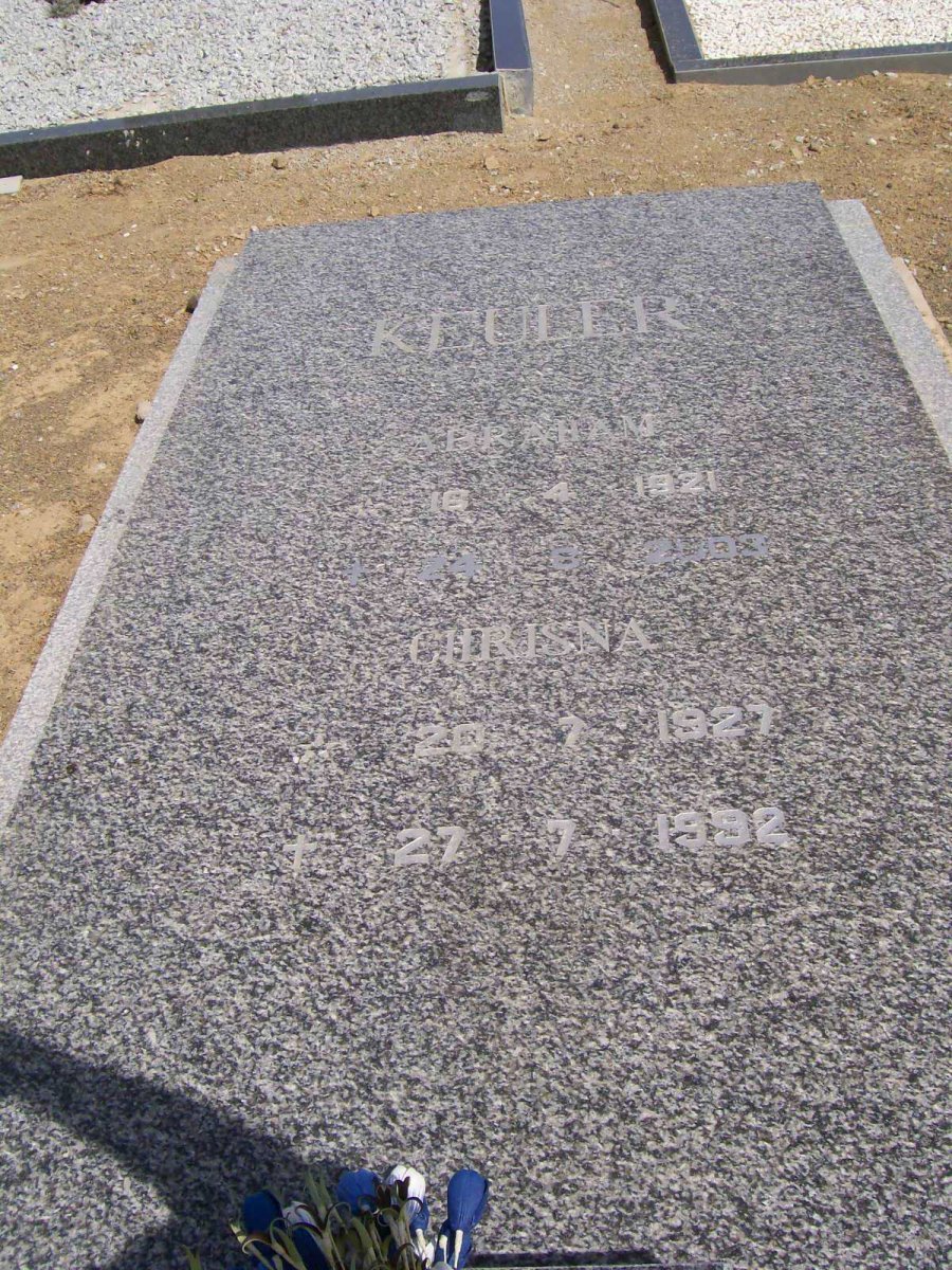 KEULER Abraham 1921-2003 &amp; Chrisna 1927-1992