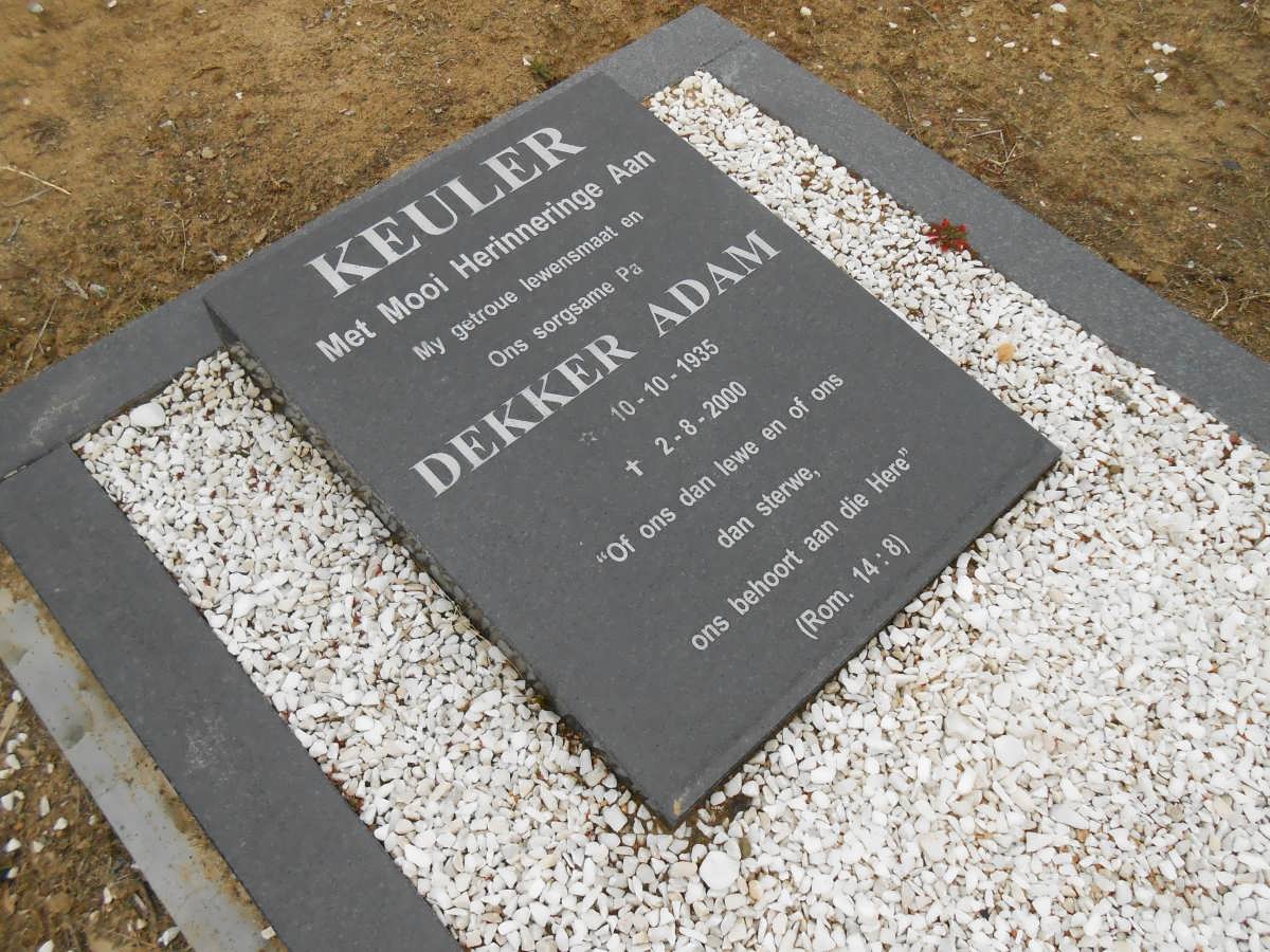 KEULER Dekker Adam 1935-2000
