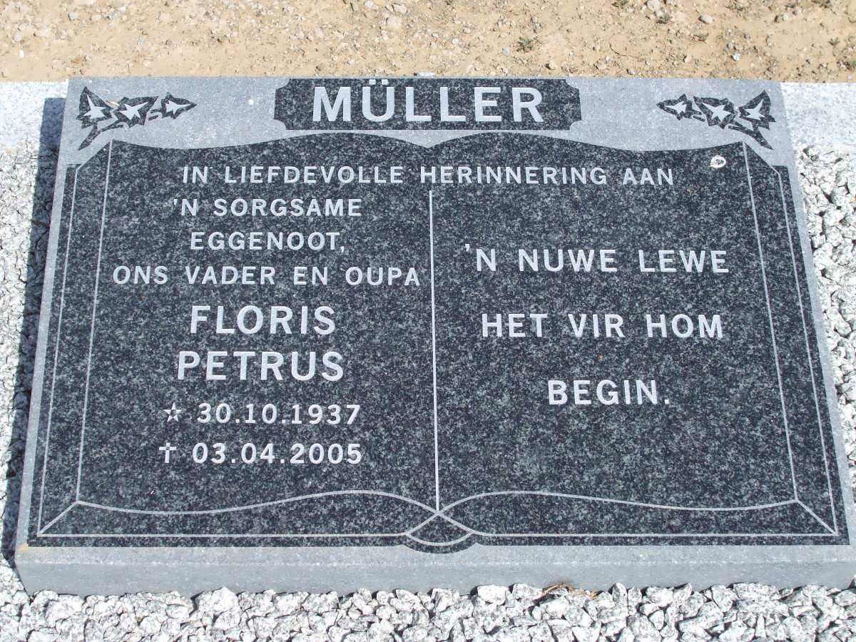 MÜLLER Floris Petrus 1937-2005
