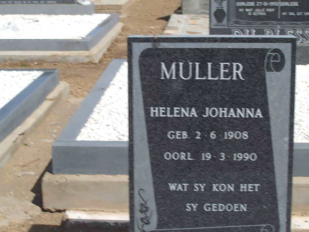 MÜLLER Helena Johanna 1908-1990