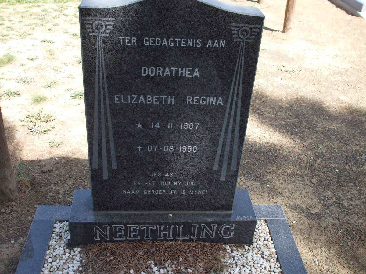 NEETHLING Elizabeth Regina 1907-1990