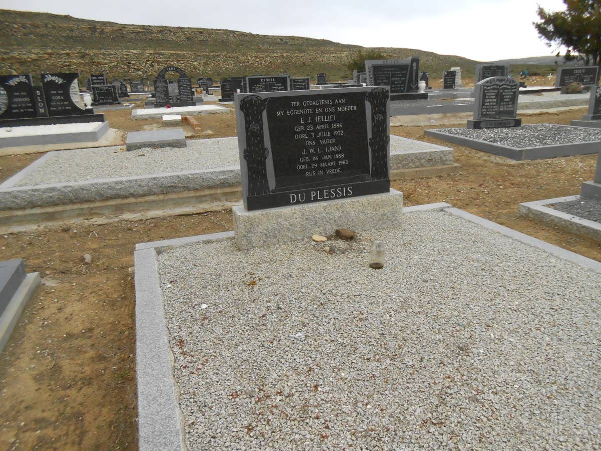 PLESSIS J.W.L., du 1888-1983 &amp; E.J. 1886-1972