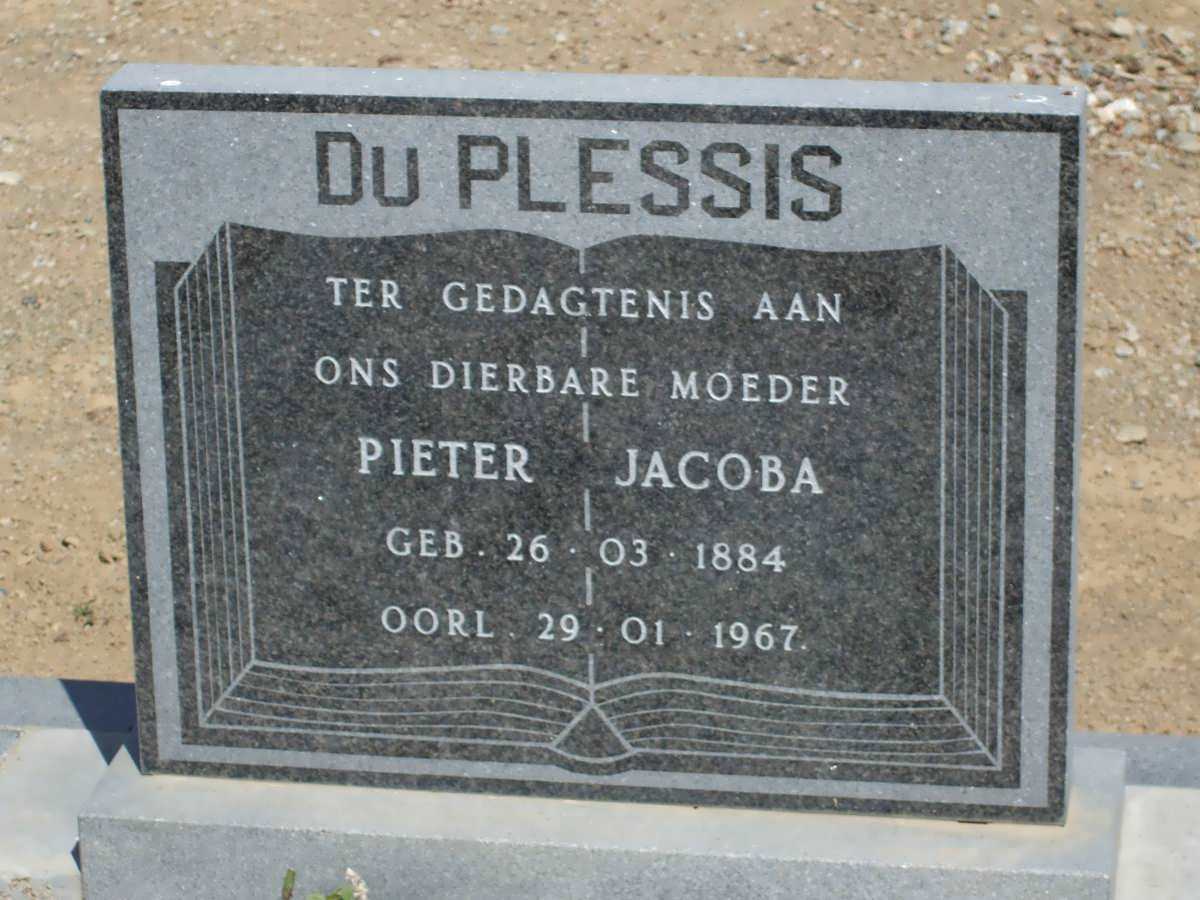 PLESSIS Pieter Jacoba, du 1884-1967
