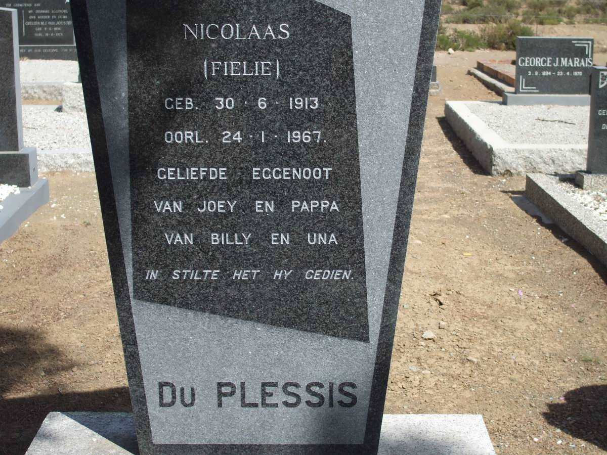 PLESSIS Nicolaas, du 1913-1967