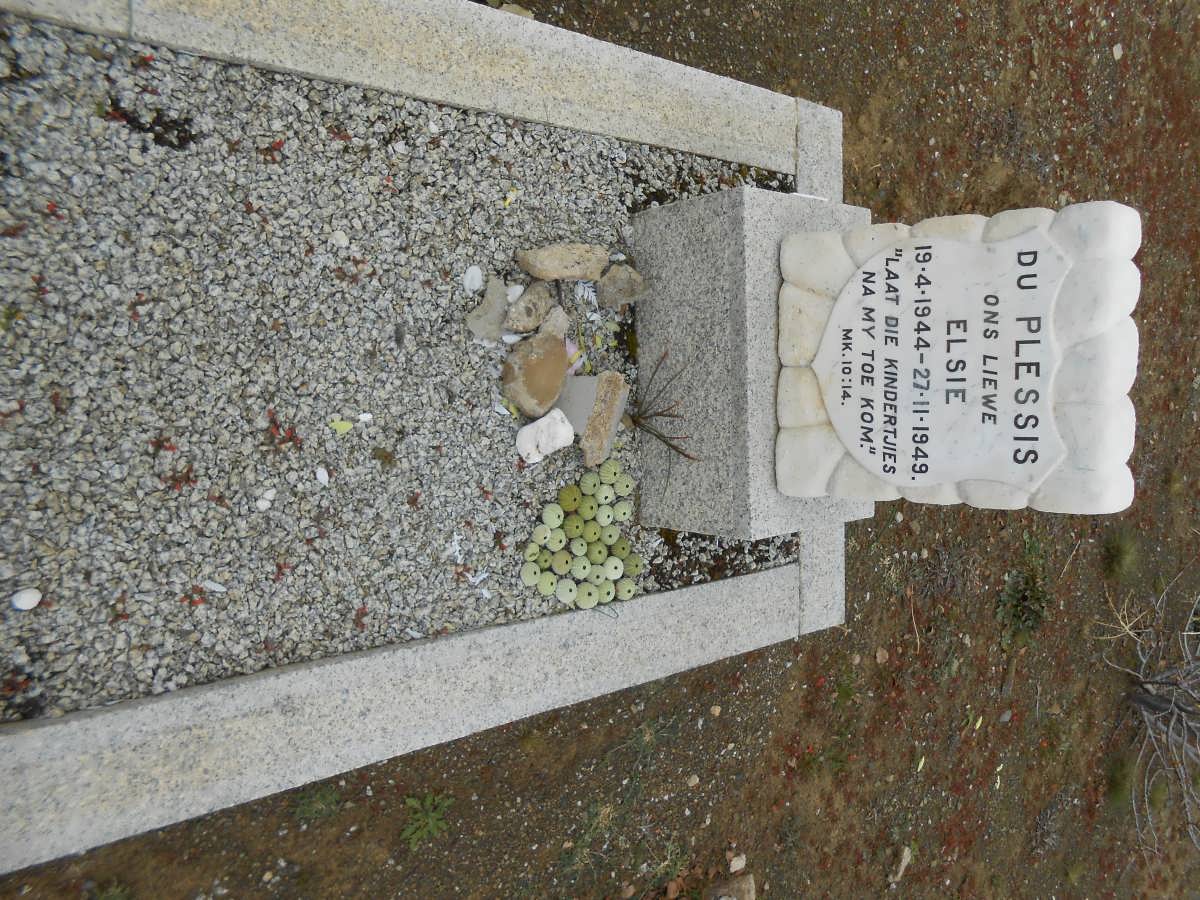 PLESSIS Elsie, du 1944-1949