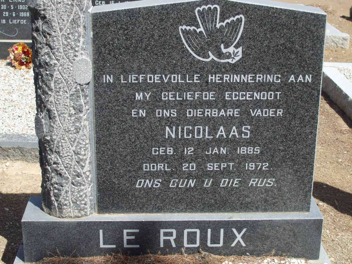 ROUX Nicolaas, le 1885-1972