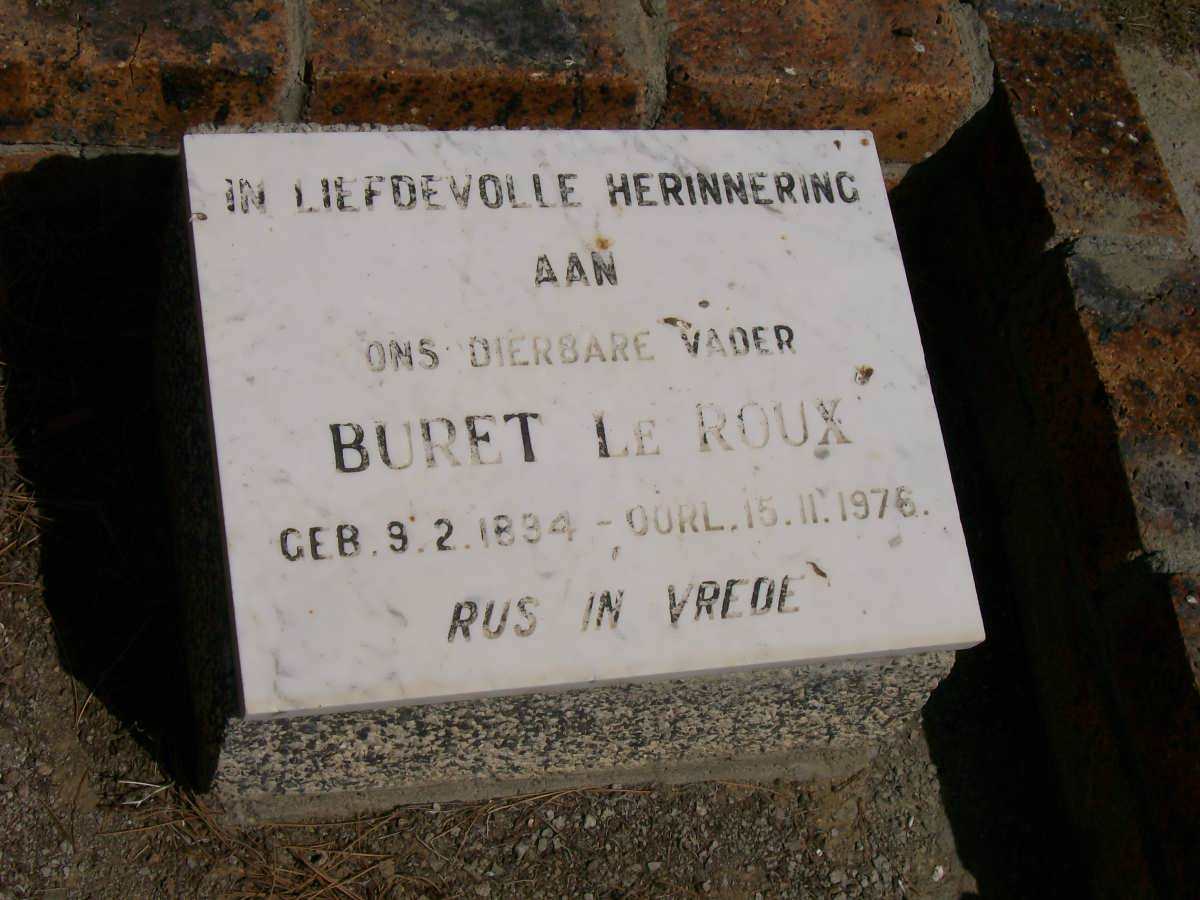 ROUX Buret, le 1894-1976