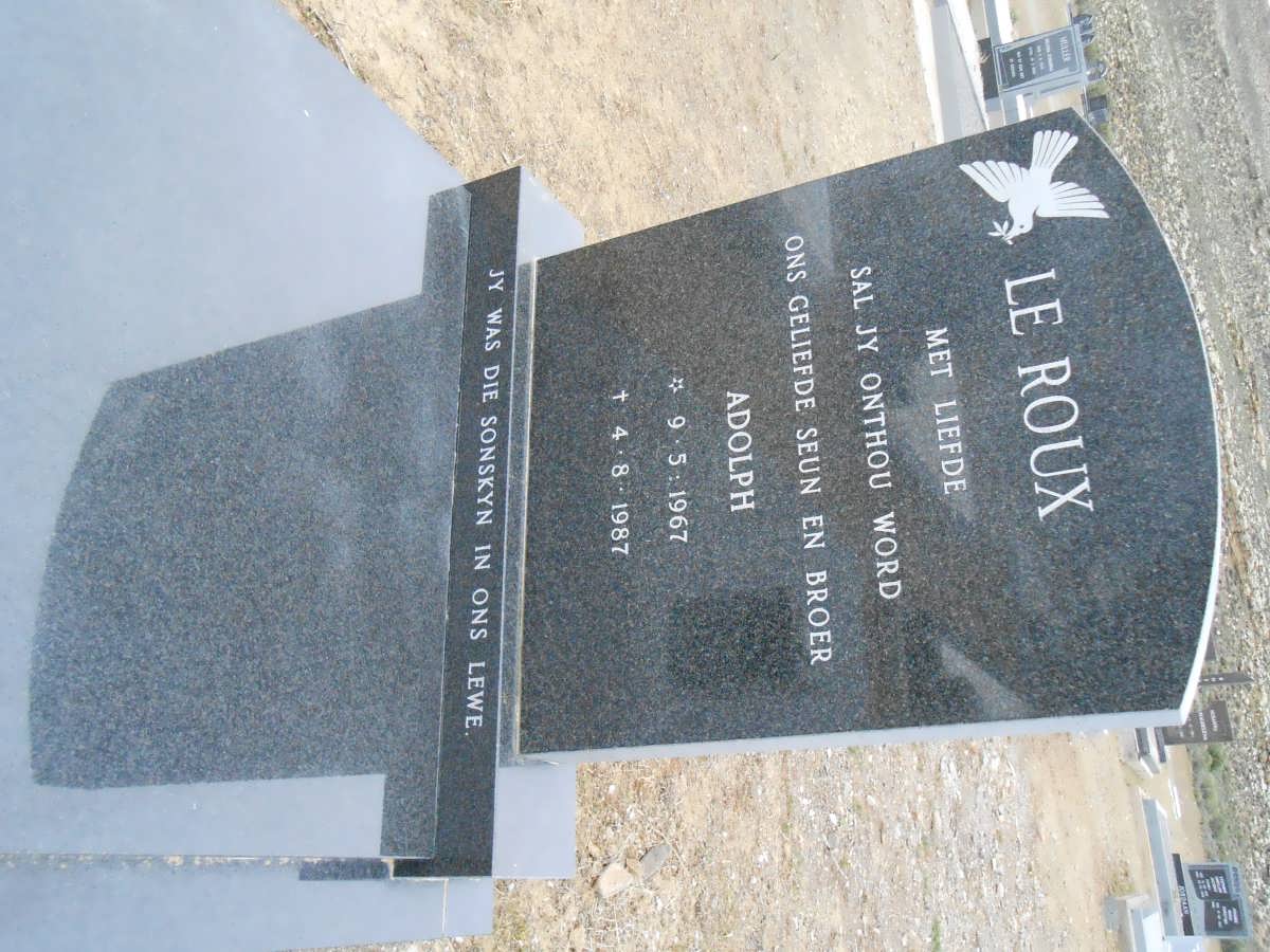 ROUX Adolph, le 1967-1987