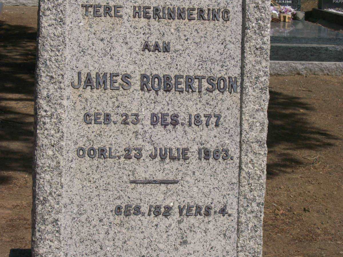 ROBERTSON James 1877-1963
