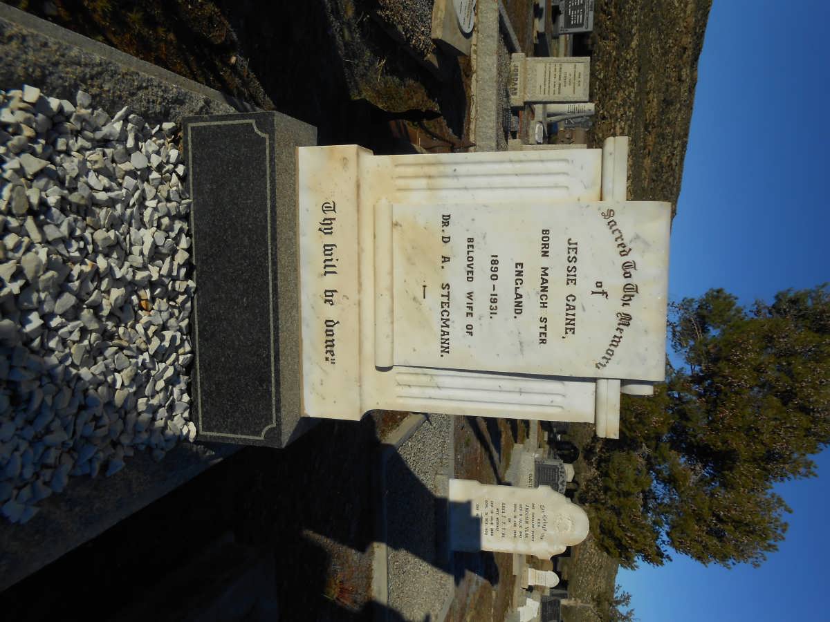 STEGMANN Jessie nee CAINE 1890-1931