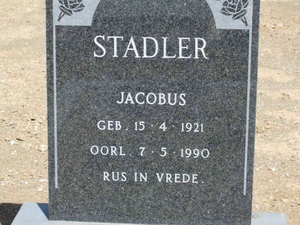 STADLER Jacobus 1921-1990