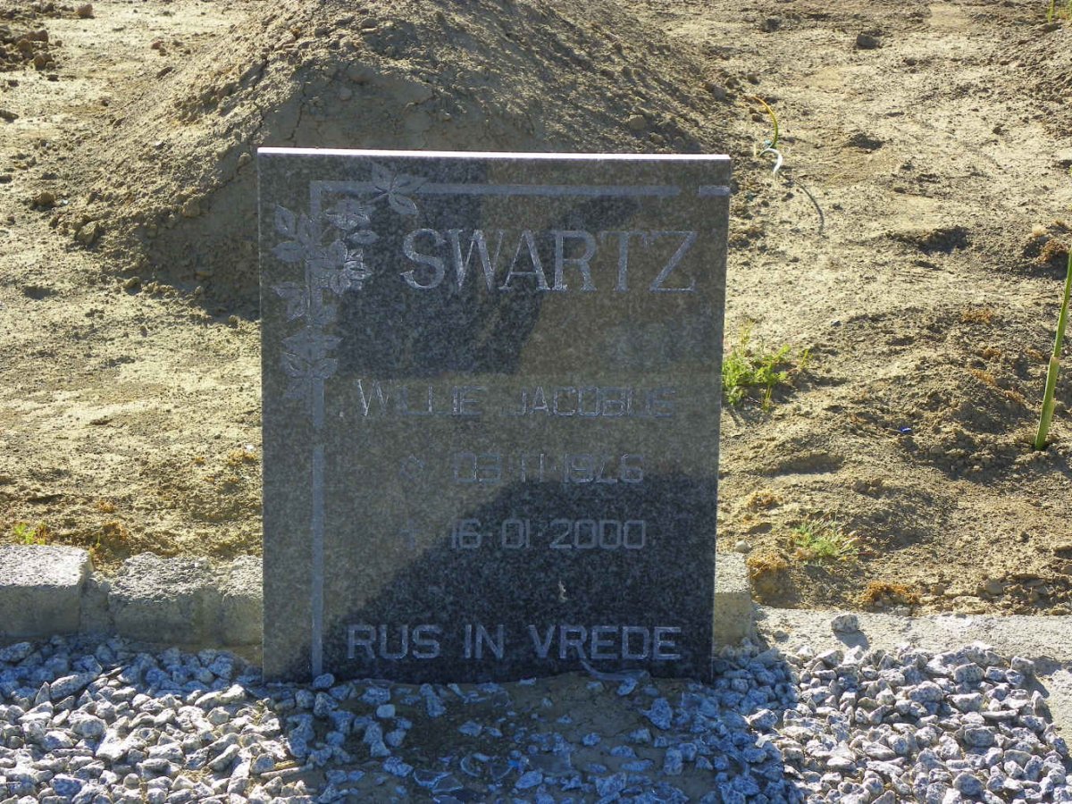 SWARTZ Willie Jacobus 1946-2000