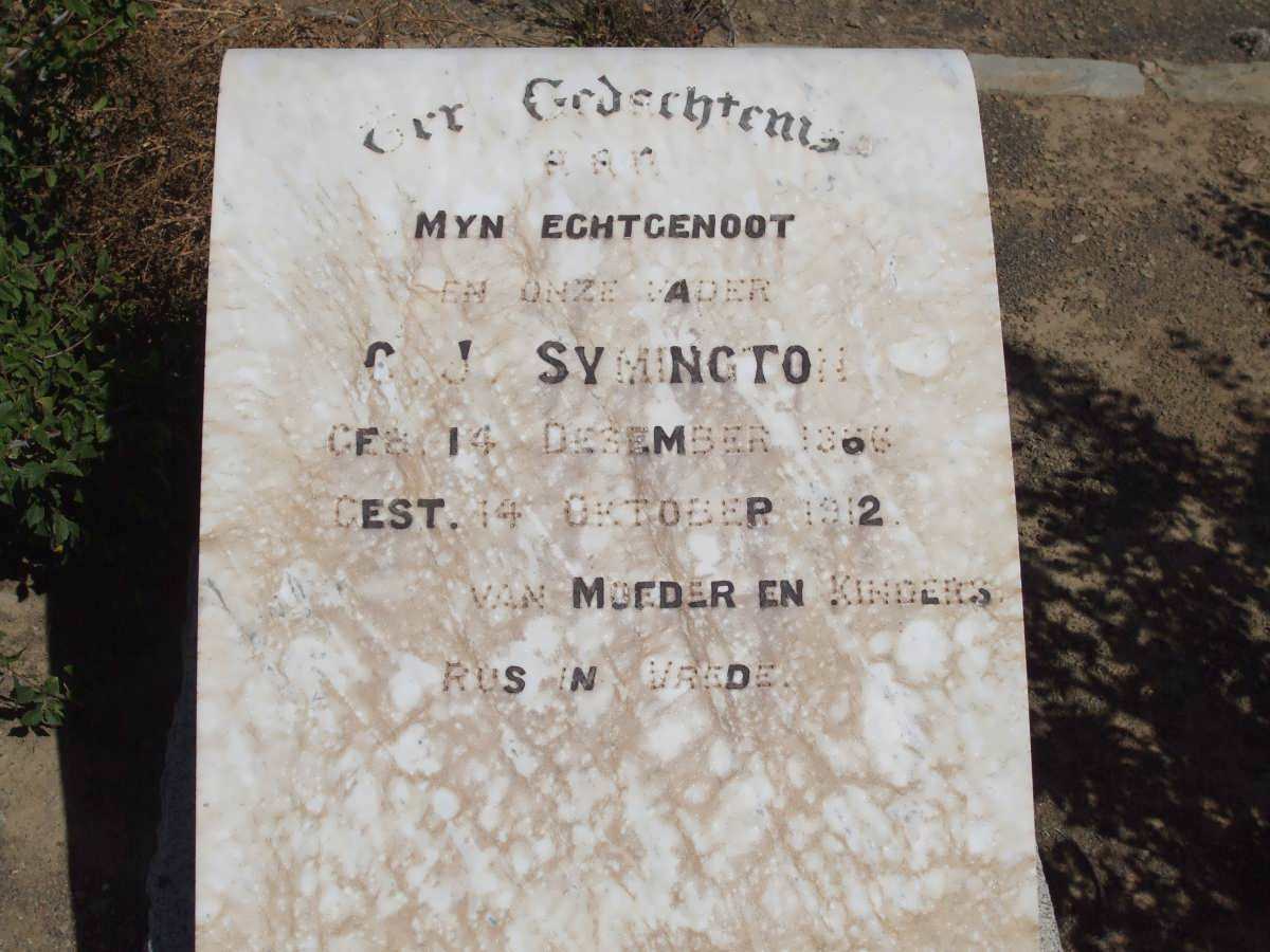 SYMINGTON C.J. 1866-1912