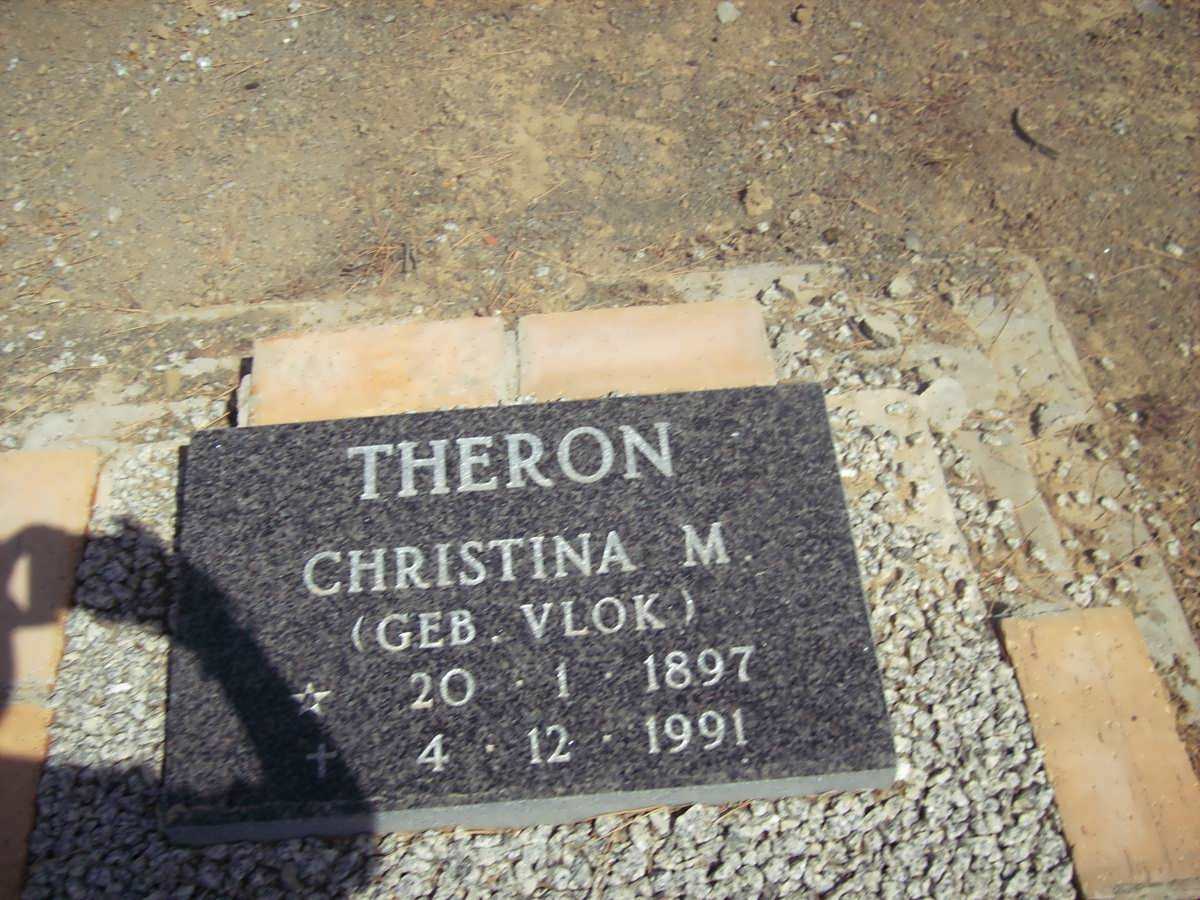 THERON Christina M. nee VLOK 1897-1991