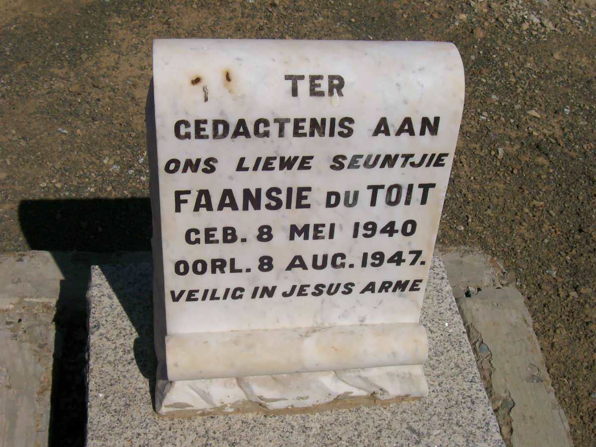 TOIT Faansie, du 1940-1947