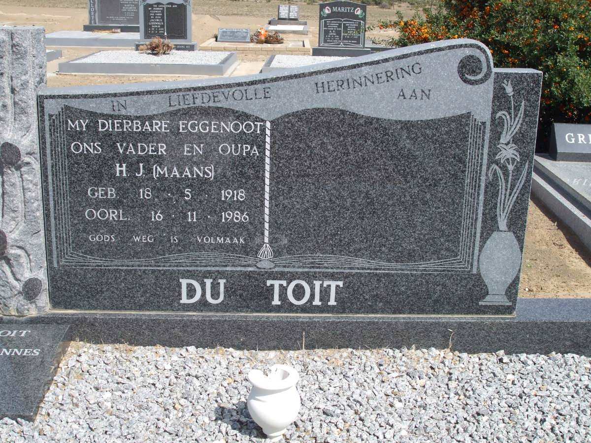 TOIT H.J., du 1918-1986