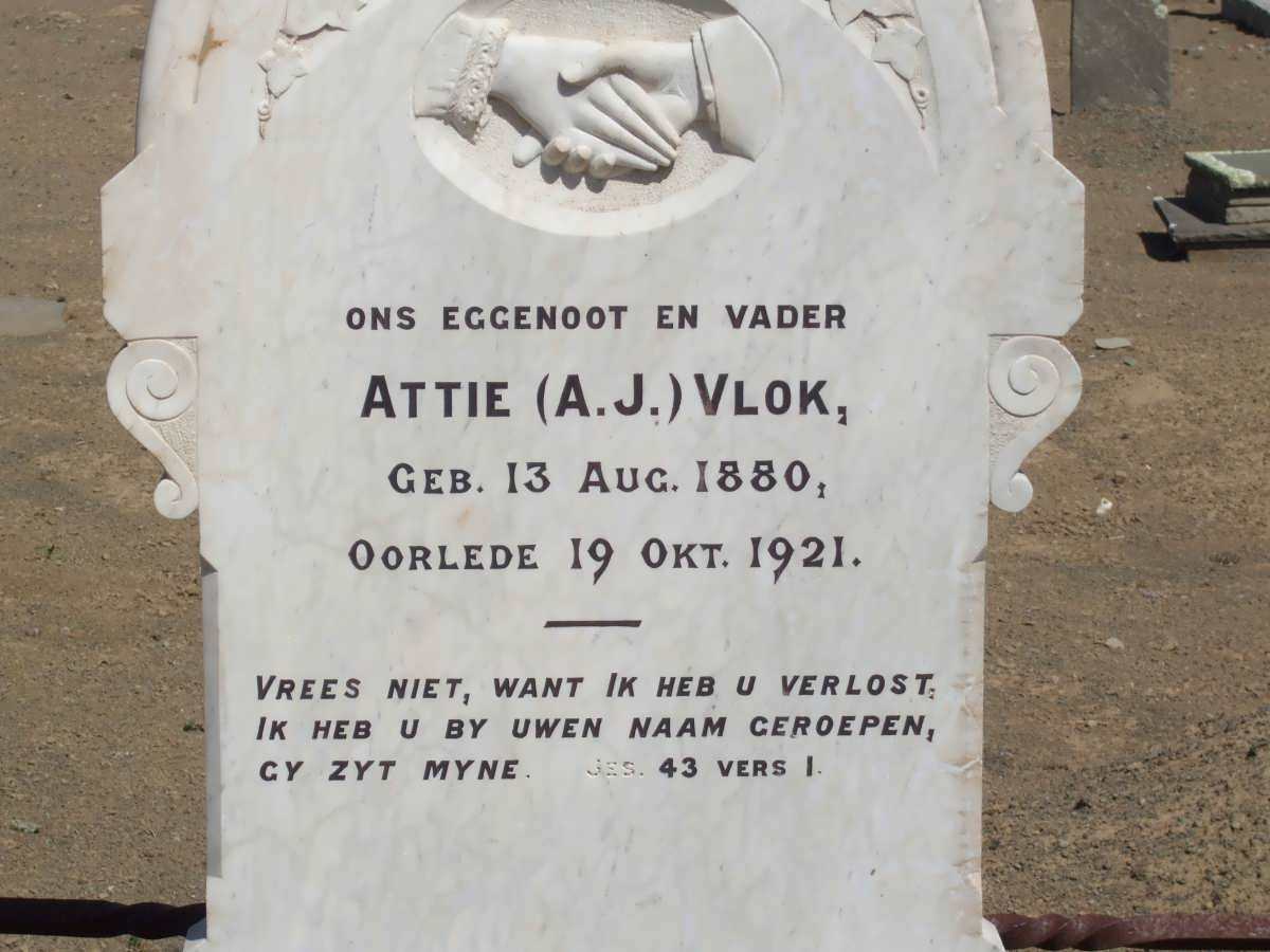 VLOK A.J. 1880-1921