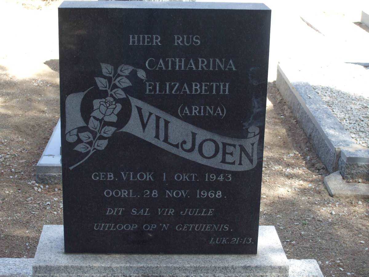 VILJOEN Elizabeth nee VLOK 1943-1968