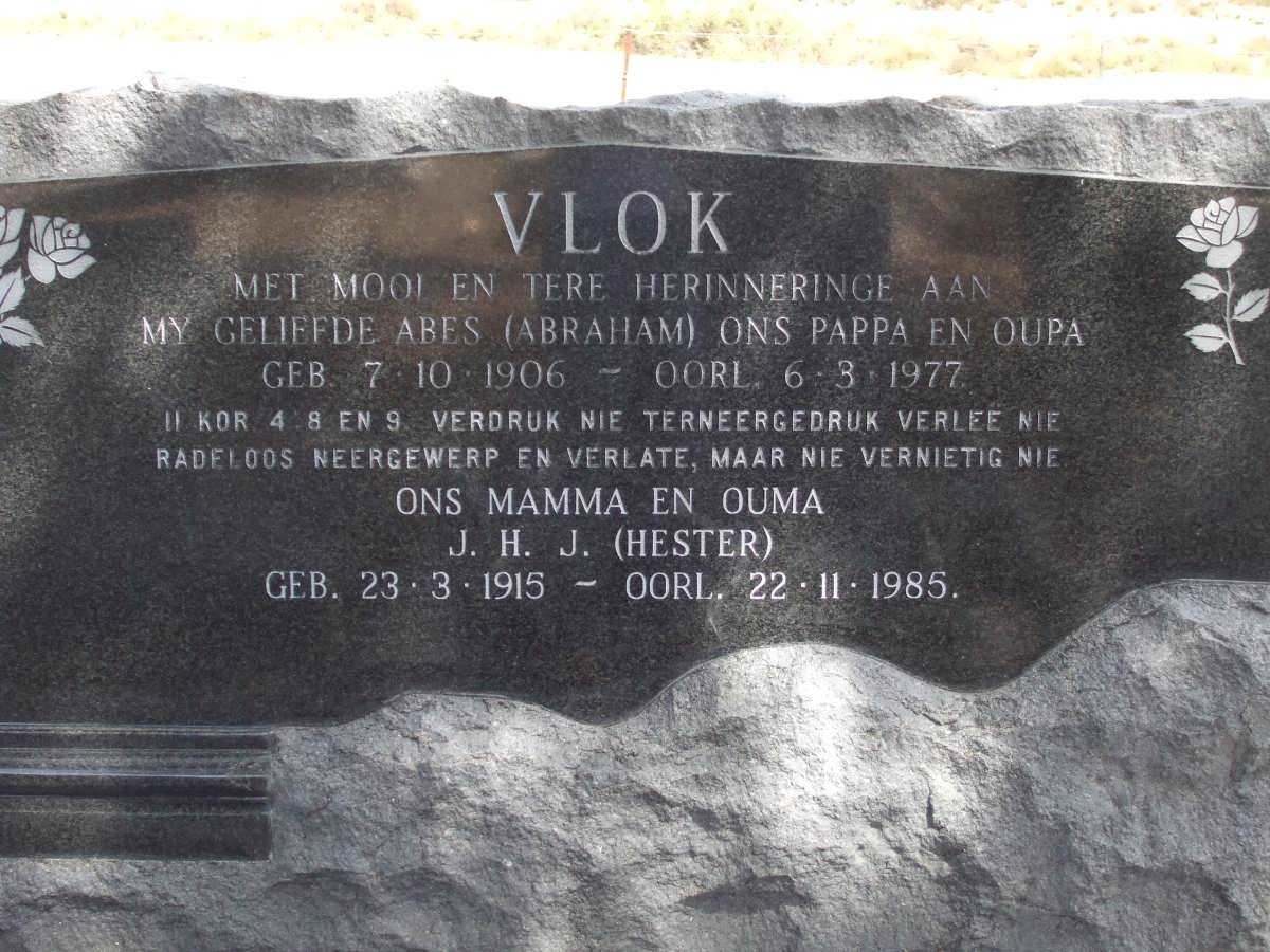 VLOK Abraham 1906-1977 &amp; J.H.J. 1915-1985
