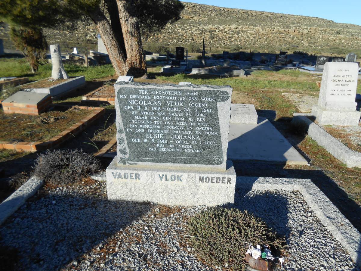 VLOK Nicolaas 1918-1961 &amp; Elsie Johanna 1919-1987
