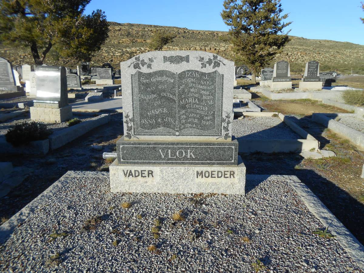VLOK Izak J. 1866-1932 &amp; Maria J.M. CLOETE 1866-1949